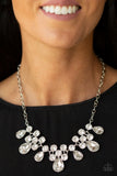 Paparazzi Necklace - Debutante Drama - White