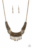 Paparazzi Necklace - STEER It Up - Brass
