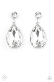 Paparazzi Earring - Debutante Dazzle - White