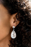 Paparazzi Earring - Debutante Dazzle - White