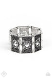 Paparazzi Bracelet - Tycoon Texture - White