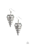 Paparazzi Earring - Jurassic Journey - Silver
