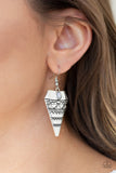 Paparazzi Earring - Jurassic Journey - Silver