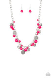 Paparazzi Necklace - Guru Garden - Pink