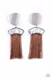 Paparazzi Earring - Insta Inca - Brown