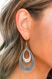 Paparazzi Earring - Sahara Sublime - Silver
