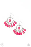 Paparazzi Earring - Flirty Flamboyance - Pink