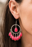 Paparazzi Earring - Flirty Flamboyance - Pink