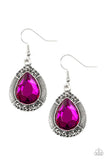 Paparazzi Earring - Grandmaster Shimmer - Pink