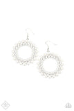 Paparazzi Earring - Pearly Poise - White
