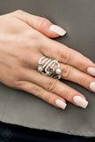 Paparazzi Ring - Dancing Diamonds - White