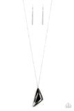 Paparazzi Necklace - Ultra Sharp - Silver