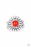 Paparazzi Ring - Poppy Pep - Red