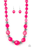 Paparazzi Necklace - Dine and Dash - Pink