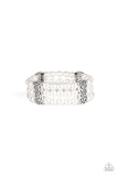 Paparazzi Bracelet - Ritzy Ritz - White