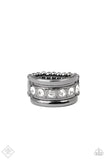 Paparazzi Ring - Dauntless Shine - Black