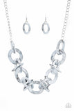 Paparazzi Necklace - Chromatic Charm - Silver