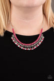 Paparazzi Necklace - A Touch Of Classy - Pink