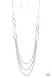 Paparazzi Necklace - Margarita Masquerades - White