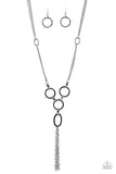 Paparazzi Necklace - Metro Mechanics - Black