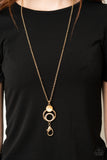 Paparazzi Necklace - Perfect Prosperity - Gold Lanyard