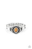 Paparazzi Ring - Right On TREK - Brown