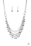Paparazzi Necklace - Financially Fabulous - Purple