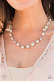 Paparazzi Necklace - Go-Getter Gleam - White