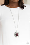 Paparazzi Necklace - Oh My Medallion - Purple