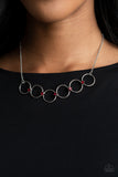 Paparazzi Necklace - Regal Society - Red