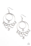 Paparazzi Earring - Roundabout Radiance - Silver