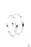 Paparazzi Earring - Exhilarated Edge - Silver