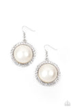 Paparazzi Earring - Esteemed Elegance - White