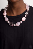 Paparazzi Necklace - Staycation Stunner - Pink
