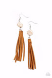 Paparazzi Earring - All-Natural Allure - White