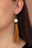 Paparazzi Earring - All-Natural Allure - White