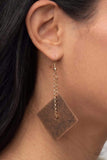 Paparazzi Earring - Block Party Posh - Copper