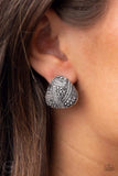 Paparazzi Earring - Gorgeously Galleria - Silver Clip-On