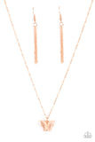 Paparazzi Necklace - Butterfly Prairies - Copper