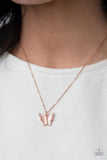 Paparazzi Necklace - Butterfly Prairies - Copper