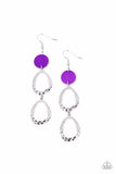 Paparazzi Earring - Surfside Shimmer - Purple