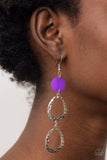 Paparazzi Earring - Surfside Shimmer - Purple