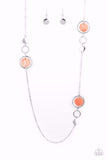 Paparazzi Necklace - Laguna Lounge - Orange