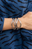 Paparazzi Bracelet - Hautely Hammered - Silver