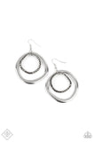 Paparazzi Earring - Spinning With Sass - Silver