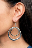 Paparazzi Earring - Spinning With Sass - Silver