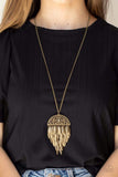 Paparazzi Necklace - Canopy Cruise - Brass
