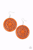 Paparazzi Earring - Ocean Canopy - Orange