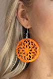 Paparazzi Earring - Ocean Canopy - Orange