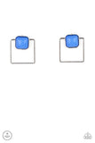 Paparazzi Earring - FLAIR and Square - Blue